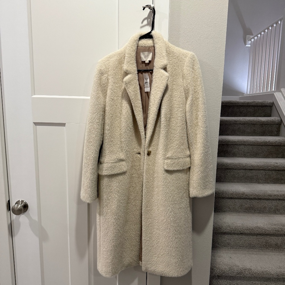 LOFT - Off White Full Length Winter Coat